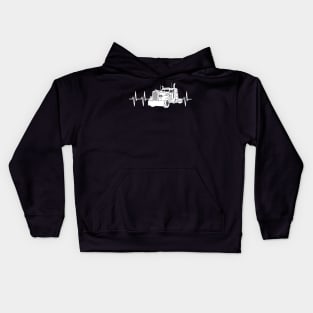 Truck heart beat Kids Hoodie